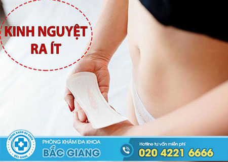 Kinh nguyệt ra ít là bị làm sao