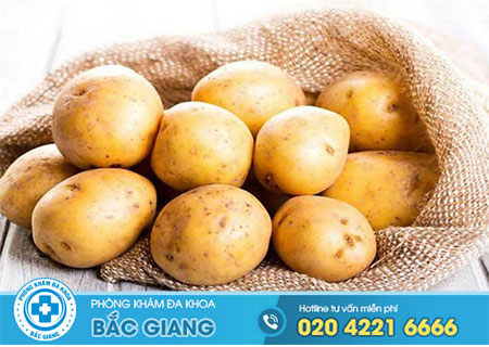 Chữa sùi mào gà bằng khoai tây